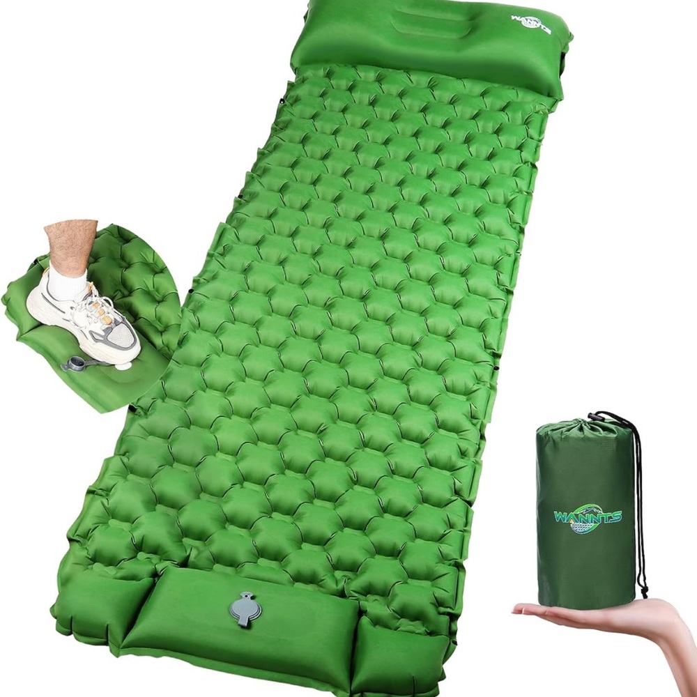 WAANTS sleeping pad ultralight inflatable 75”  X 25”
